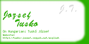jozsef tusko business card