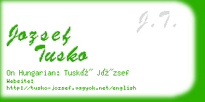 jozsef tusko business card